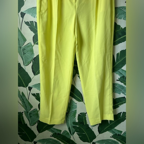 J.Crew Essential Pant in City Crepe Lemon Sorbet 12 NWT $158 - Picture 8 of 12